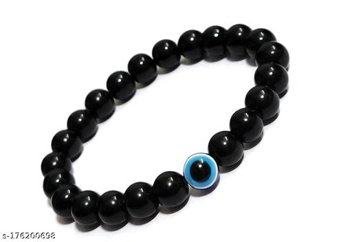 Rameja black onyx with evil eye 8mm avoid negative energy for girls boys men women