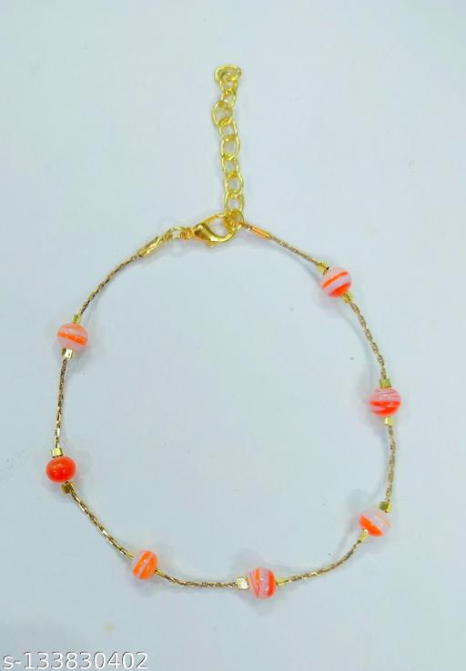 Orange anklet