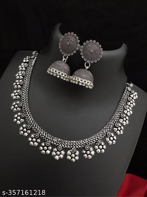 Oxodised-Jewlery-Set-Combo-With-Beautiful-Earrings