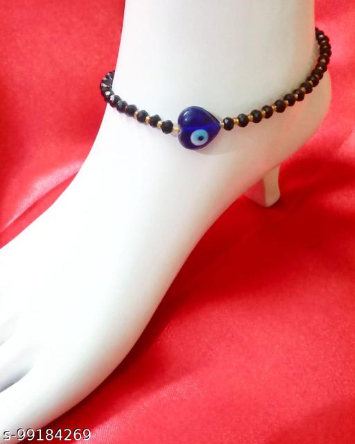 Lovely 18 Adjustable Beads Anklet For Cute Girls & Women (Pack of 1 Piece)