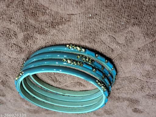 BANGLE (CHUDI) SET OF 4 PIECE (CRYSTAL GLASS)