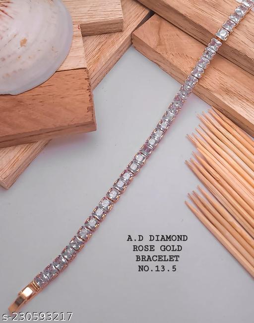 Ad diamond rose gold breclet