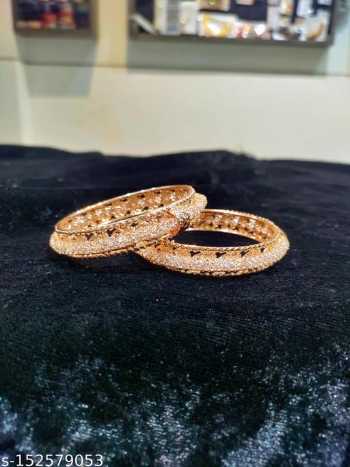 Net and zig zag patla Bangles