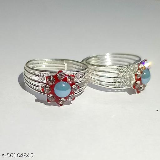 Toe Ring Bichiya Silver Set