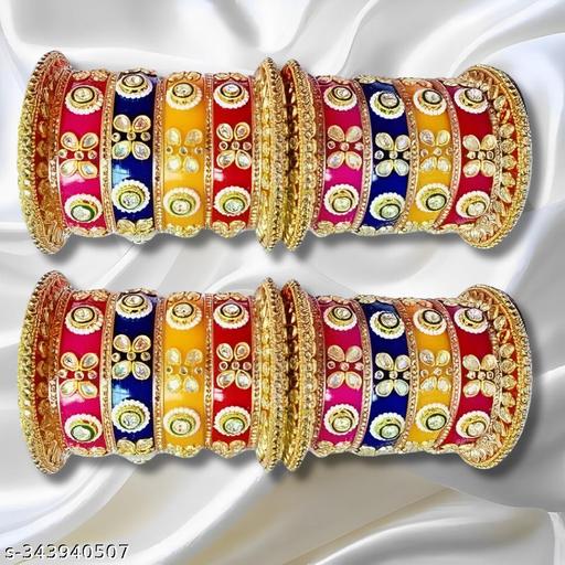 New Multi Latkan Bracelet & Bangles With Multi chuda for women, new design bangle set