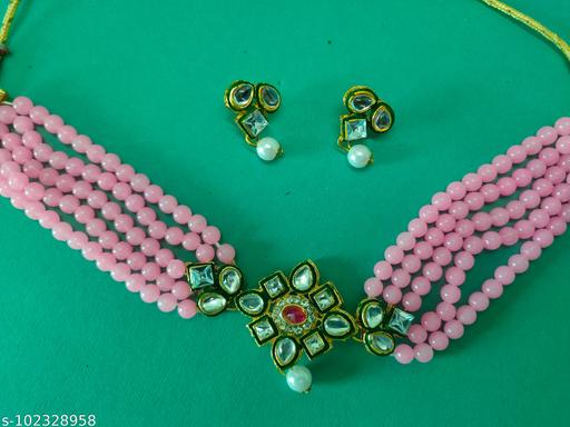 Crystal-and-Stone-Jewelry-set-with-Earrings