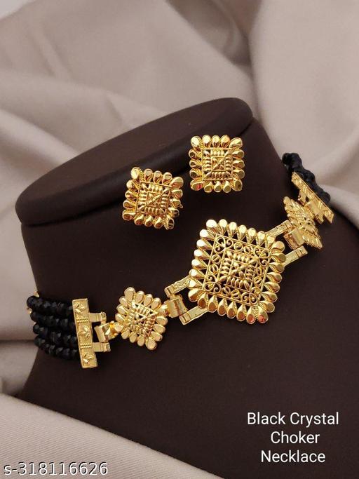 white-Crystal-Choker-Necklace