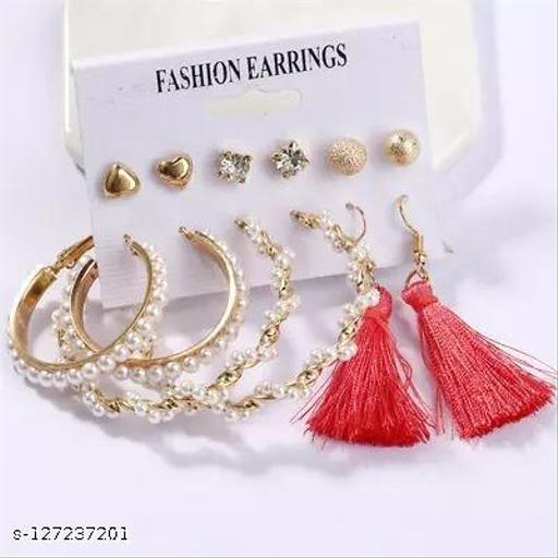 Shining Fashion Latest pairs Earrings Stud Earrings for Women AND Girls