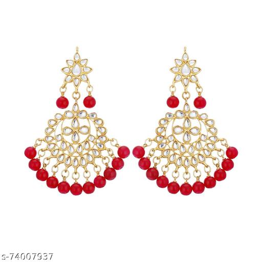 Gehena-By-Estele-Gold-Kundan-Gold-Plated-Choker-Necklace-Set-with-Red-Beads-for-Women,-OS-(OS-5167-MEH-NKER)