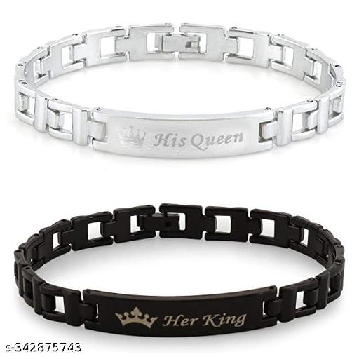 Couple Bracelets | King Queen Bracelets | Gifts For Couples | Fashion Wear Bracelets | Bracelets For Men | Women Bracelets
