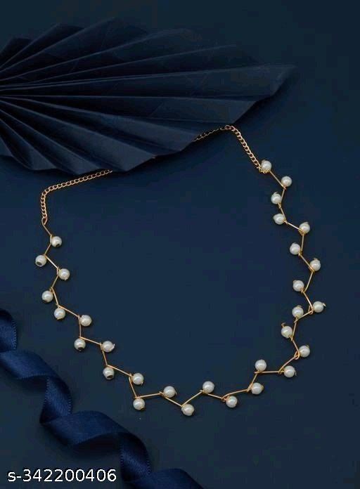 Diva-Fancy-Gold-Plated-White-Body-Chain-Necklace-For-Women