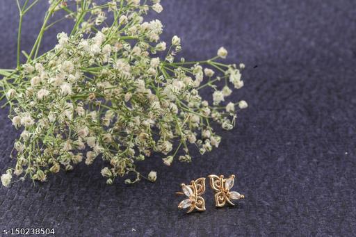 SMALL FANCY DESIGNER GOLD EARRING FOR WOMEN, GIRLS
