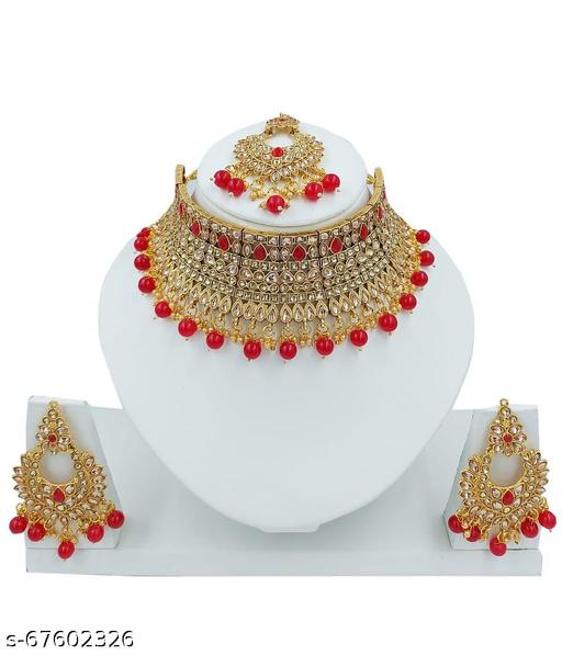 Jewellery-Necklace-Set-Red-Colour