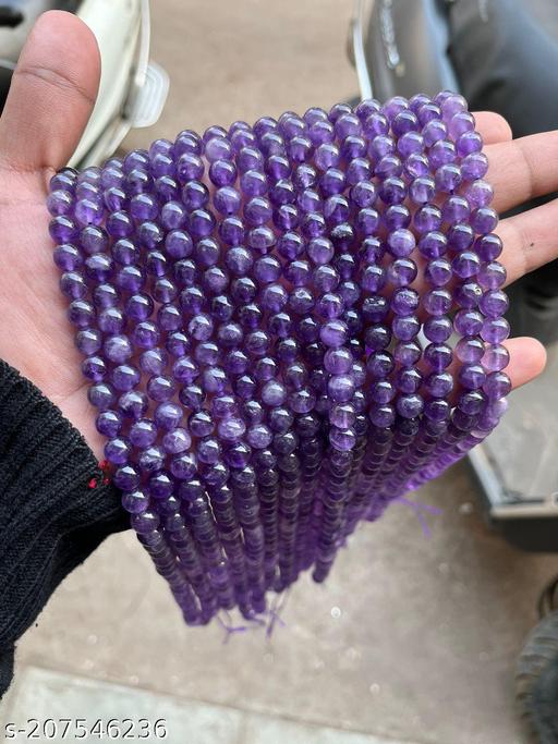 8mm Amethyst Double Star beads line