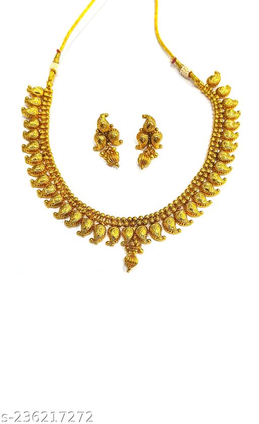 Gold-plated-Copper-Necklace-set-for-women