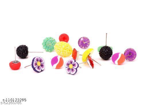Traditional Stud Earring For Women & Girls in Assorted Color Pack of 60 Pair