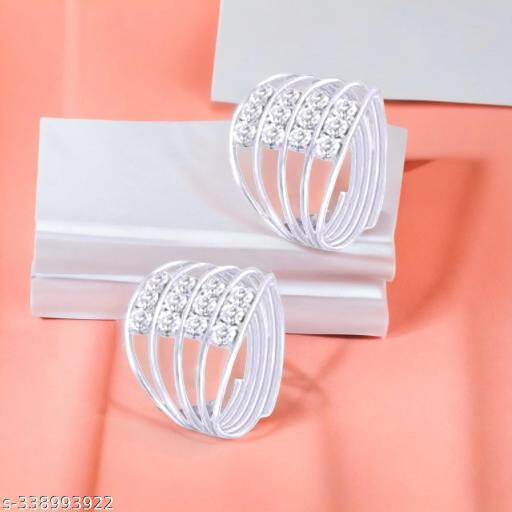 New Latest design white midi toe ring
