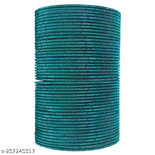 Radium Color Cutting Design Metal Bangles / Chudi Set For Women & Girls