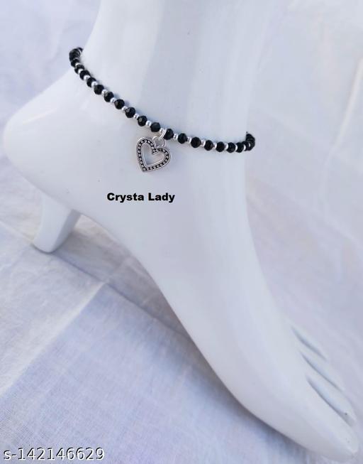 Heart Pearl Anklet For Girls And Women