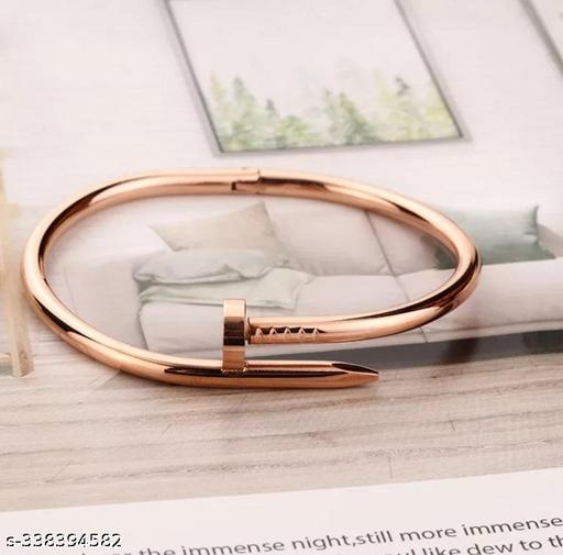 Winnifred Stainless Steel RoseGold Nail Kada