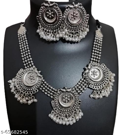 Necklace-Oxidised-Moon-Choker-Set