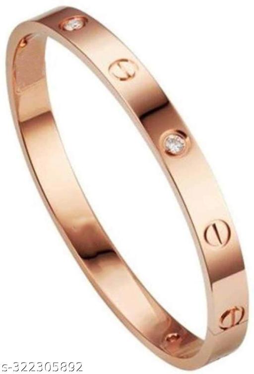 THE IMITATION Jewelry New Product Fashion girls bracelet Gold Plated Cubic Zirconia Screw Bangles Stainless Steel bracelets women