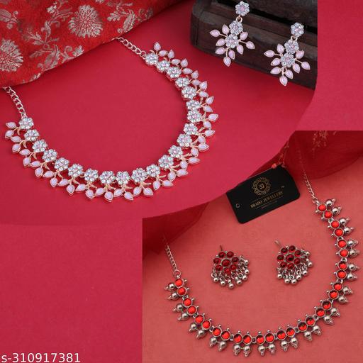 BHAVYA-ENTERPRISE-AND-SALES-Silver-Plated-Traditional-Fashion-Jewellery-Set-for-Women-&-Girls.
