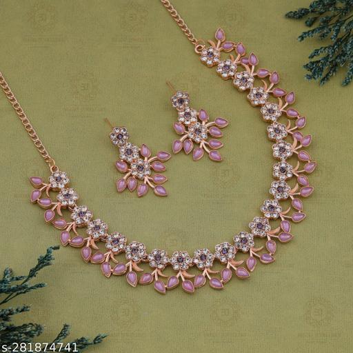 Anj-shop-"Chunky-Link-Necklace-and-Earring-Set-for-a-Bold-and-Edgy-Finish"