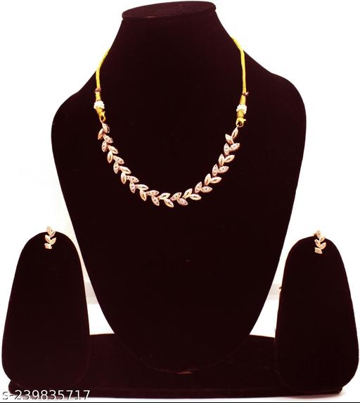 Shining-Angel-Alloy-Stud-Earring-(Rose-Gold)