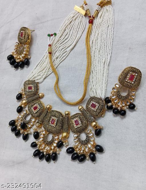 Traditional-kundan-choker-necklace-with-earings-Jewellery-Set