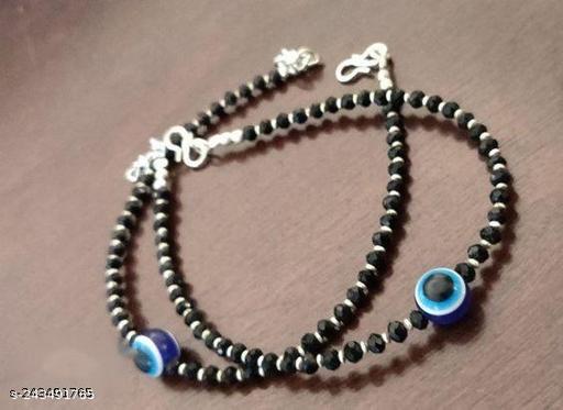 girls trendy evil eye nazariya anklet pair