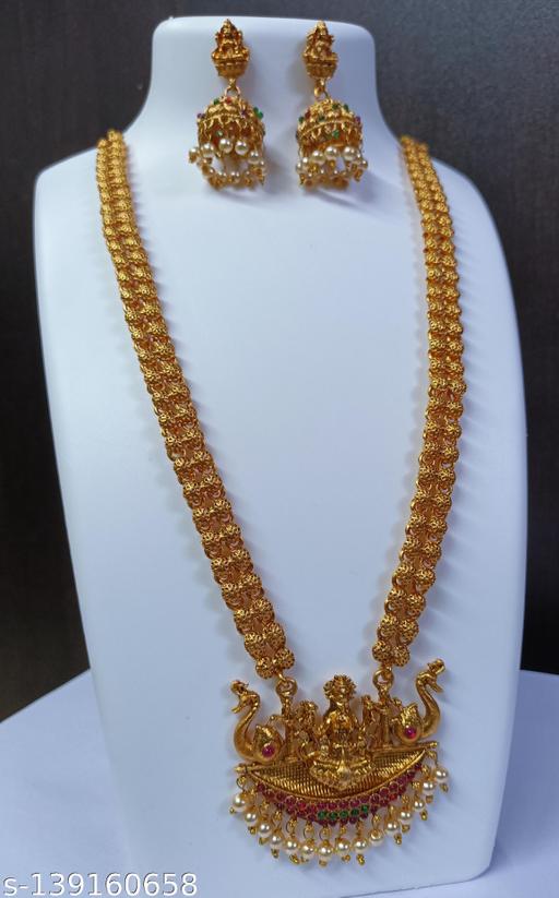 KHETLAZEE-MAT-GOLD-PLATED-JEWELLERY-SET-FOR-GIRLS-AND-WOMEN