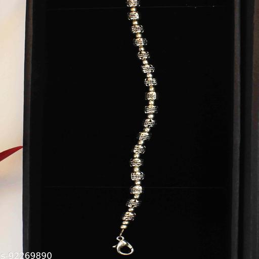 Oxidized Silver Plated Antique Bracelet