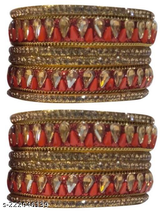 Sandra Bangles and jewellery Handmade Glass Bangles pack of 2