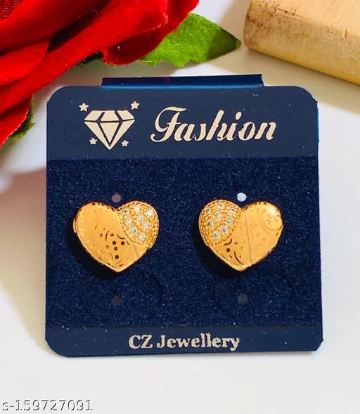 Heart Shape Rose Gold Earring