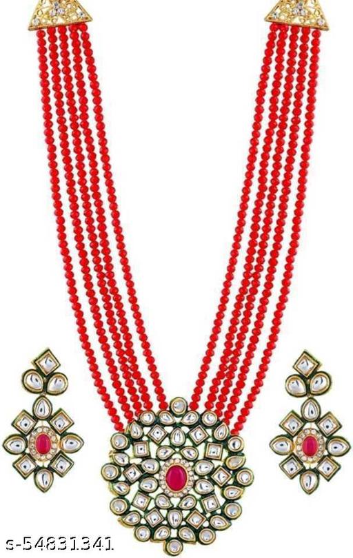 Gold-plated-Jewel-Set-(Red)