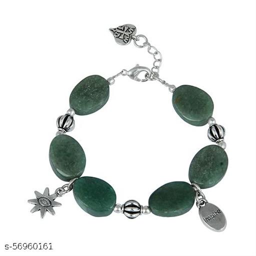 PearlzGallery Green Aventurine 8 Inches Bracelet for Girls & Women