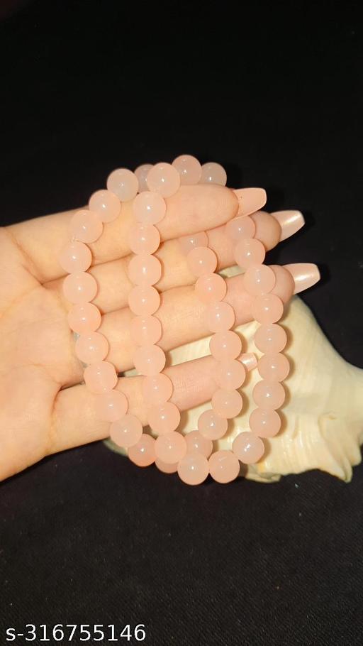 Baby pink or light pink bead bracelet