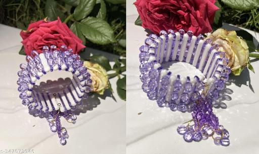 Latest Adjustable Bracelets Wearable of all Outfits For Girls Best Hand Bracelets Brass Metal With No Plating And Artificial Beads Adjustable