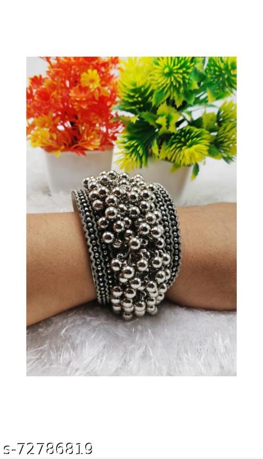 Alloy silver cuff bracelets bands for women and girls