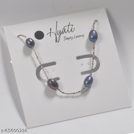 HYATI Freshwater Pearl Bracelet for Women & Girls | With Certificate of Authenticity (Mystic Black)