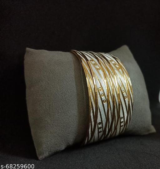 ManRaGini Jewels MRG Gold Bangles / Traditional Fancy Designer Casual Party One Gram Gold Bangles - G5