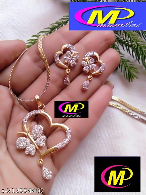 Heartv-shape-chain-pendent-with-earing-for-beautiful-girls