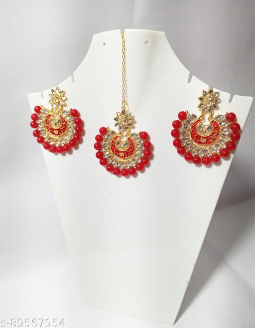 EANZU-New-Trending-Earring-and-maang-tikka-set