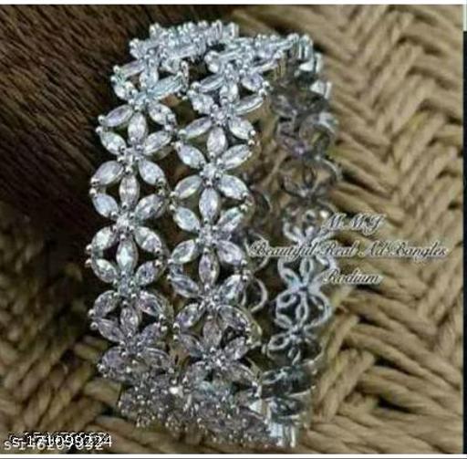 American Diamond (AD) bangles for girls/women (pair of 2)