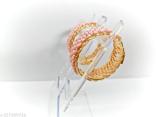 ANZ - 110 New Trending Premium Kids Bangles Set (Diamond Design With Color) - Pack of 2