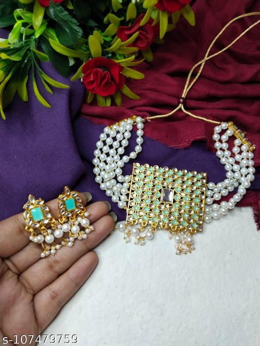J.O-Collection-Heavy-Allure-Elite-Fancy-Chunky-Gold-Bridal-Alloy-Gold-Antique-Pearl-Kundan-Jewellery-Set
