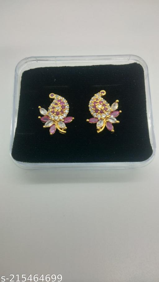 Micro gold plated C.Z.Stone Earing with 6 months warrentee