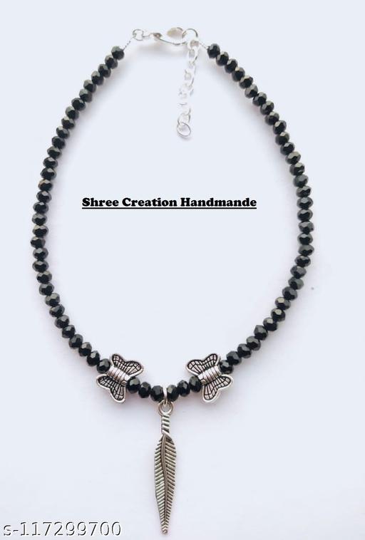 Feather Pearl Anklet For Girls And Women