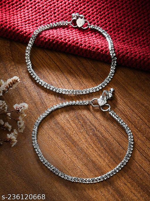 Alloy Fancy Daily Wear Anklets For Girls And Womens